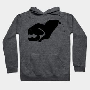 Dunkleosteus skull - black Hoodie